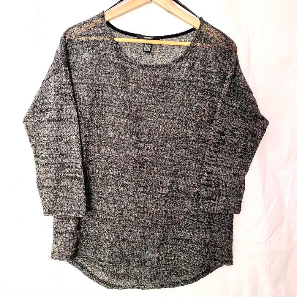 FOREVER 21 Lightweight Black Grey Women’s Size L